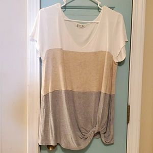 Maurices color block top L